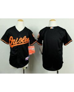 Orioles Blank Black Cool Base Stitched Youth MLB Jersey