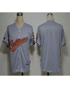 Orioles Blank Grey Cool Base Stitched MLB Jersey