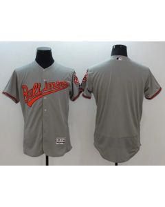 Orioles Blank Grey Flexbase Authentic Collection Stitched MLB Jersey