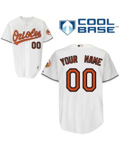 Orioles Personalized Authentic White MLB Jersey