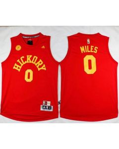 Pacers #0 C.J. Miles Red Hardwood Classics Stitched NBA Jersey