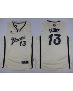 Pacers #13 Paul George Cream 2015-2016 Christmas Day Youth Stitched NBA Jersey