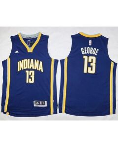 Pacers #13 Paul George Navy Blue Youth Stitched NBA Jersey