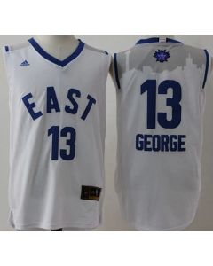 Pacers #13 Paul George White 2016 All Star Stitched NBA Jersey