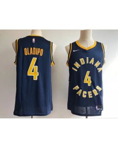 Pacers #4 Victor Oladipo Navy Swingman Stitched Jersey