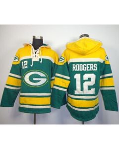 Packers #12 Aaron Rodgers Green Sawyer Hoodie Sweatshirt NFL Hoodie