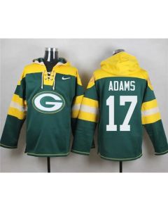 Packers #17 Davante Adams Green Player Pullover NFL Hoodie