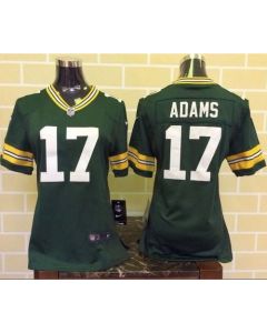 Packers #17 Davante Adams Green Team Color Women's Stitched NFL Elite Jersey