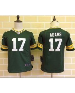 Packers #17 Davante Adams Green Team Color Youth Stitched NFL Elite Jersey