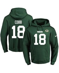 Packers #18 Randall Cobb Green Name & Number Pullover NFL Hoodie