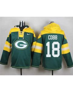 Packers #18 Randall Cobb Green Player Pullover NFL Hoodie