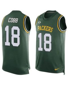 Packers #18 Randall Cobb Green Team Color Men's Stitched NFL Limited Tank Top Jersey
