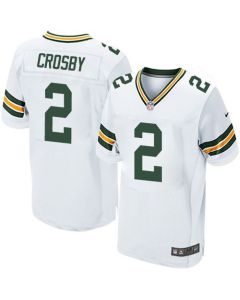 Packers #2 Mason Crosby White Men's Stitched NFL Elite Jersey