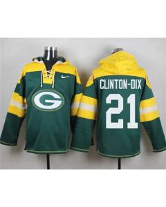Packers #21 Ha Ha Clinton-Dix Green Player Pullover NFL Hoodie