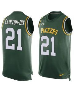 Packers #21 Ha Ha Clinton-Dix Green Team Color Men's Stitched NFL Limited Tank Top Jersey