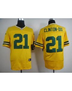 Packers #21 Ha Ha Clinton-Dix Yellow Alternate Men's Stitched NFL Elite Jersey