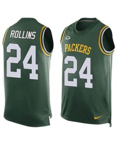 Packers #24 Quinten Rollins Green Team Color Men's Stitched NFL Limited Tank Top Jersey