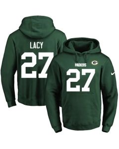 Packers #27 Eddie Lacy Green Name & Number Pullover NFL Hoodie