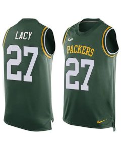 Packers #27 Eddie Lacy Green Team Color Men's Stitched NFL Limited Tank Top Jersey