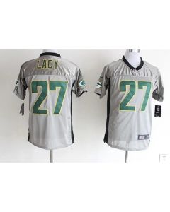 Packers #27 Eddie Lacy Grey Shadow Men's Stitched NFL Elite Jersey