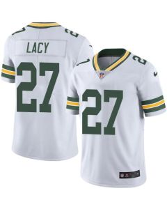 Packers #27 Eddie Lacy White Youth Stitched NFL Limited Rush Jersey