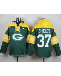 Packers #37 Sam Shields Green Player Pullover NFL Hoodie