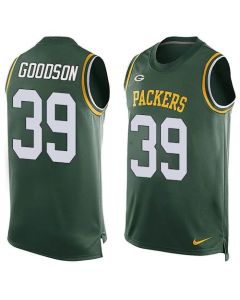 Packers #39 Demetri Goodson Green Team Color Men's Stitched NFL Limited Tank Top Jersey