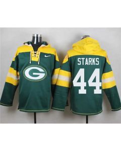 Packers #44 James Starks Green Player Pullover NFL Hoodie