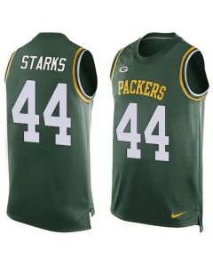 Packers #44 James Starks Green Team Color Men's Stitched NFL Limited Tank Top Jersey