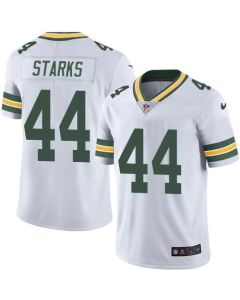 Packers #44 James Starks White Men's Stitched NFL Limited Rush Jersey
