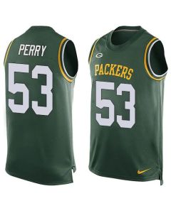 Packers #53 Nick Perry Green Team Color Men's Stitched NFL Limited Tank Top Jersey