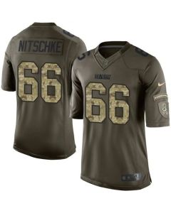Packers #66 Ray Nitschke Green Youth Stitched NFL Limited Salute to Service Jersey