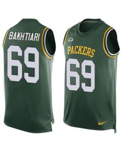 Packers #69 David Bakhtiari Green Team Color Men's Stitched NFL Limited Tank Top Jersey