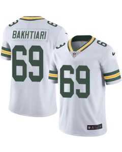 Packers #69 David Bakhtiari White Men's Stitched NFL Limited Rush Jersey