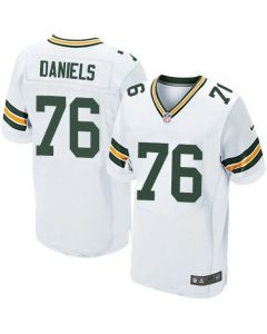 Packers #76 Mike Daniels White Men's Stitched NFL Elite Jersey