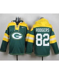 Packers #82 Richard Rodgers Green Player Pullover NFL Hoodie