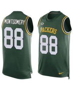 Packers #88 Ty Montgomery Green Team Color Men's Stitched NFL Limited Tank Top Jersey