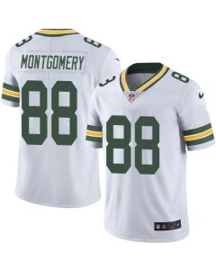 Packers #88 Ty Montgomery White Men's Stitched NFL Limited Rush Jersey