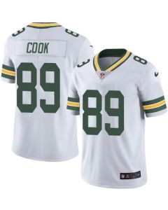 Packers #89 Jared Cook White Men's Stitched NFL Limited Rush Jersey