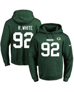 Packers #92 Reggie White Green Name & Number Pullover NFL Hoodie