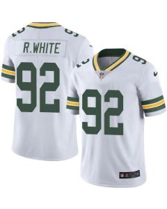 Packers #92 Reggie White White Men's Stitched NFL Limited Rush Jersey