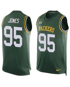Packers #95 Datone Jones Green Team Color Men's Stitched NFL Limited Tank Top Jersey