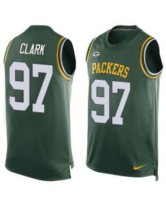 Packers #97 Kenny Clark Green Team Color Men's Stitched NFL Limited Tank Top Jersey
