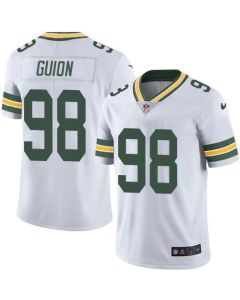 Packers #98 Letroy Guion White Men's Stitched NFL Limited Rush Jersey
