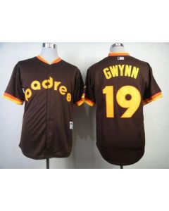 Padres #19 Tony Gwynn Coffee 1984 Turn Back The Clock Stitched MLB Jersey