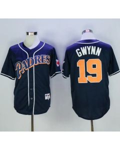 Padres #19 Tony Gwynn Navy Blue 1998 Turn Back The Clock Stitched MLB Jersey