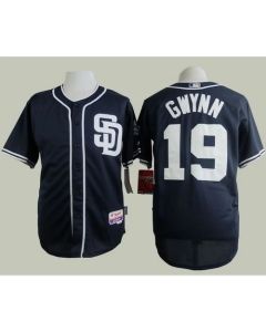 Padres #19 Tony Gwynn Navy Blue Cool Base Stitched MLB Jersey