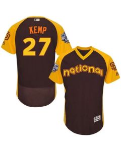 Padres #27 Matt Kemp Brown Flexbase Authentic Collection 2016 All-Star National League Stitched MLB Jersey