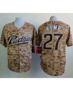 Padres #27 Matt Kemp Camo Alternate 2 Cool Base Stitched MLB Jersey
