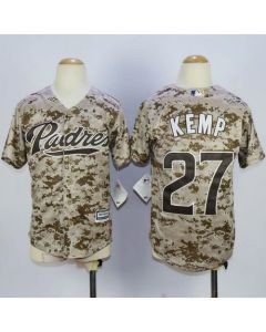 Padres #27 Matt Kemp Camo Alternate 2 Stitched Youth MLB Jersey